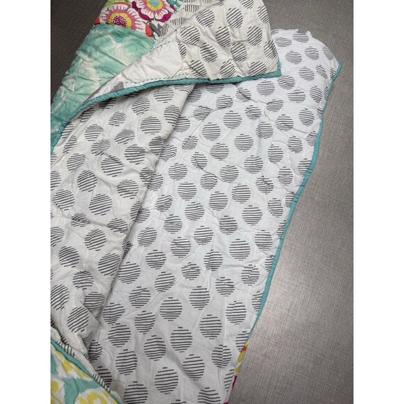 Pottery Barn Teen Sunset Beach Tie Dye Floral Full Comforter 2 Shams Set - Picture 4 of 5